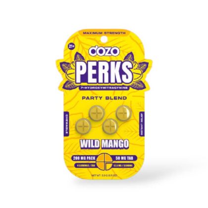 Perks Dozo Wild Mango Tablets - 40mg 7-Hydroxymitragynine - Euphoria Blend