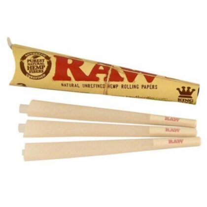 RAW Cones Classic King Size - Pre-Rolled Cigarette Cones - 3 Pack