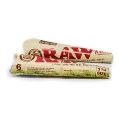 RAW Organic Hemp Cones 1 1/4 6pk