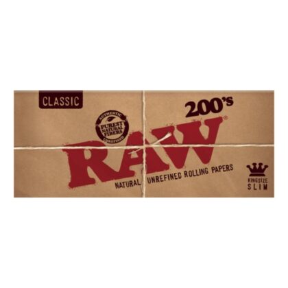 RAW Classic 200 King Size Slim uncreased Rolling Papers