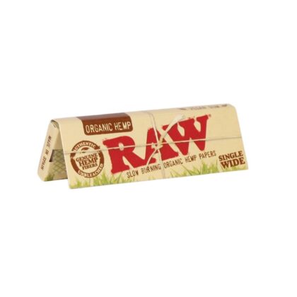 RAW Organic Hemp Papers Single Wide 100pk