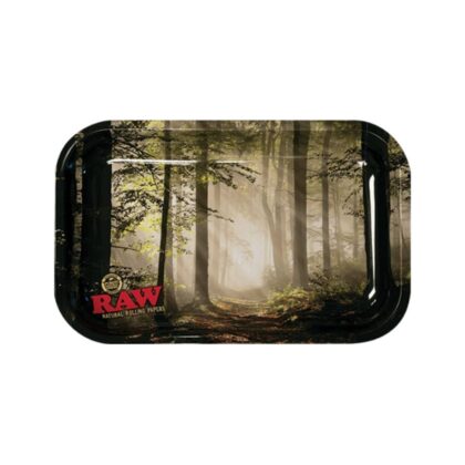 RAW Small Forrest Rolling Tray - Forest Design - Durable Sheet Metal - 175 x 275 mm