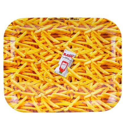 RAW Rolling Tray French Fries Large Metal Tray