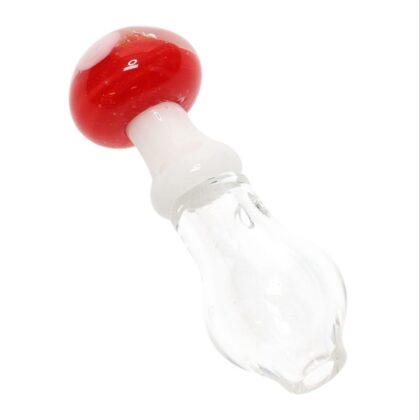 Red Mushroom Puffco Peak Pro Ball Cap - Hand-crafted Borosilicate Glass Accessory