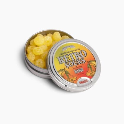 Retro Sours Mango Hard Candy - Tangy Mango Flavor
