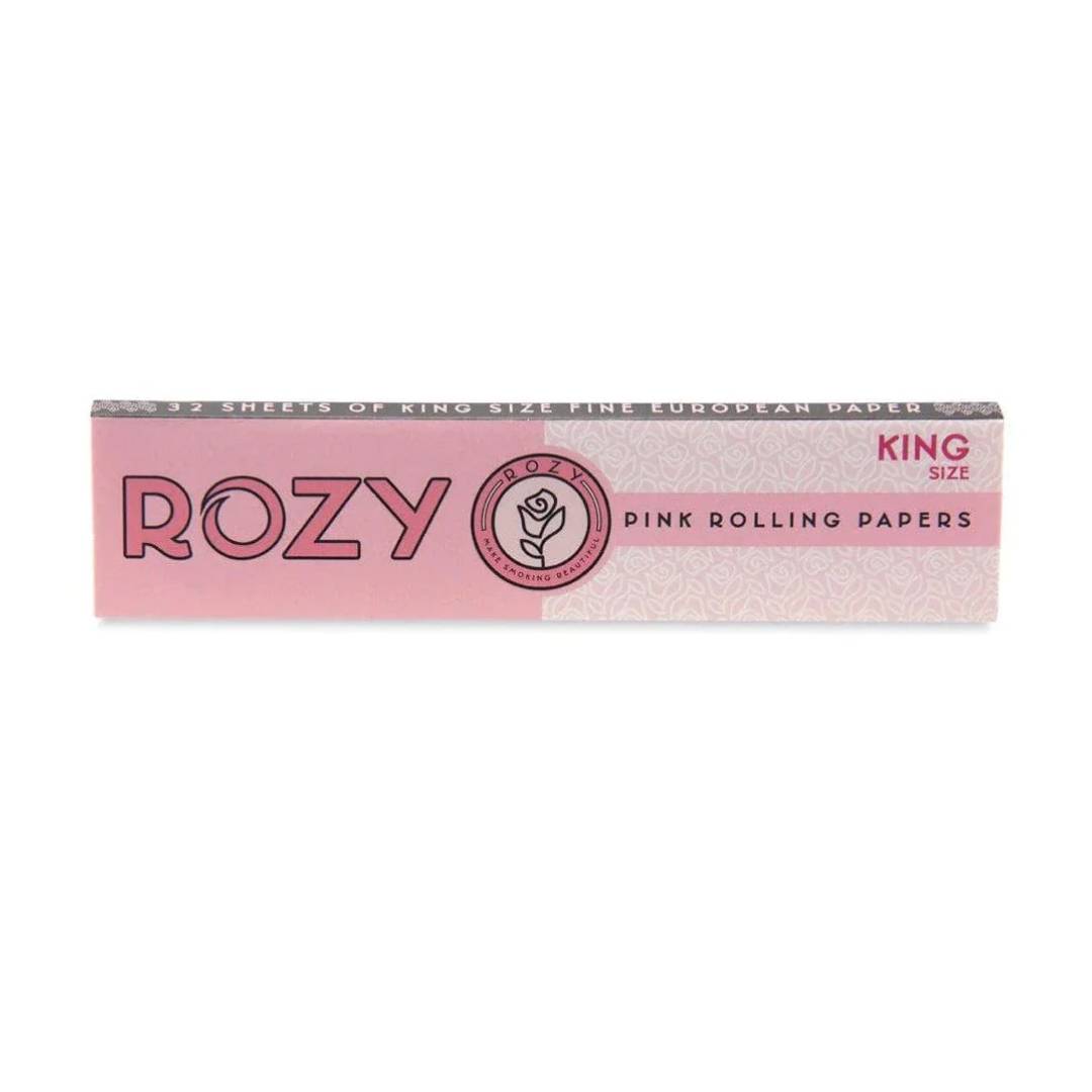 Rozy Pink King Size Rolling Papers - Premium European - 32 Sheets