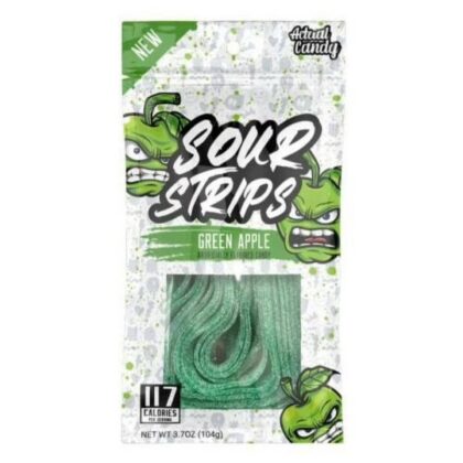 Sour Strips Green Apple Candy Strips