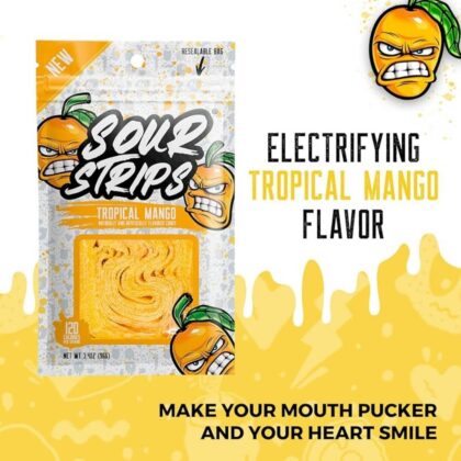 Sour Strips Tropical Mango Pack of 2