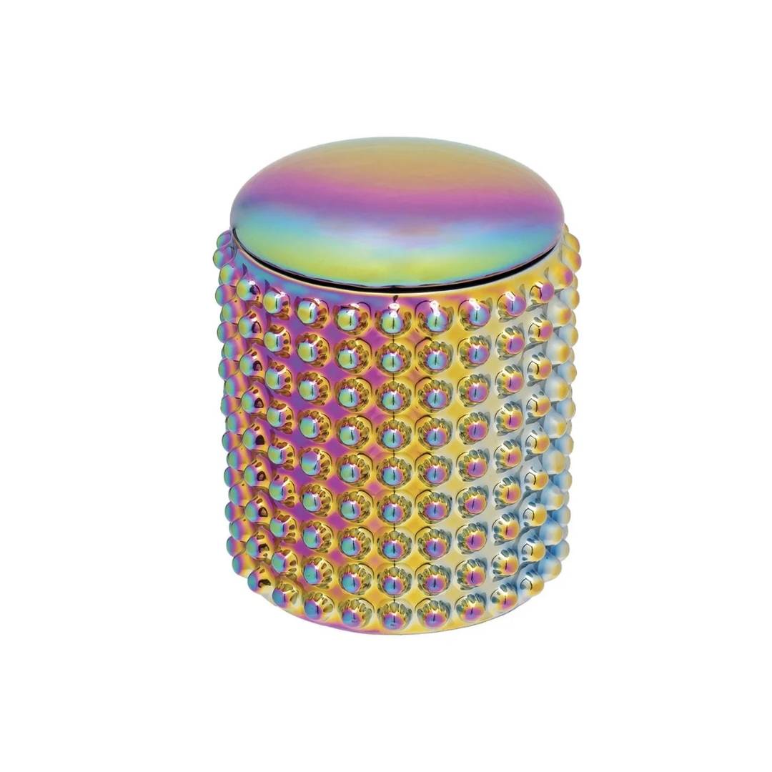 Spectrum 4" Large Dotted Ceramic Stash Jar