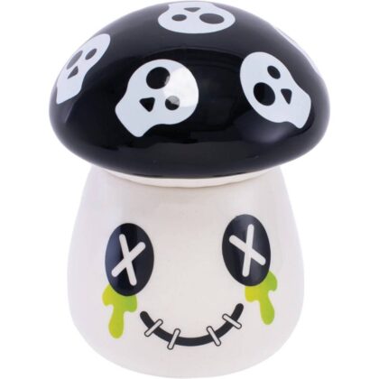 4.3" Mushroom Skull Storage Jar - Airtight & Odor-proof