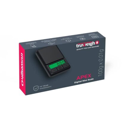 Truweigh Apex Mini Scale - 100g x 0.01g - Black