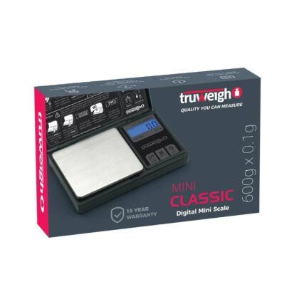 Truweigh Mini Classic Digital Scale - Compact 600g x 0.1g Scale