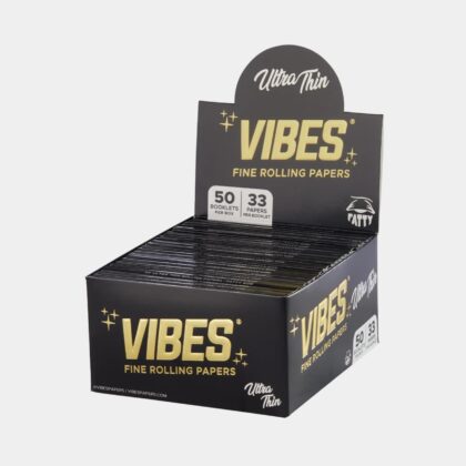VIBES Booklets Fatty 33 Ultra Thin Rolling Papers with Tips