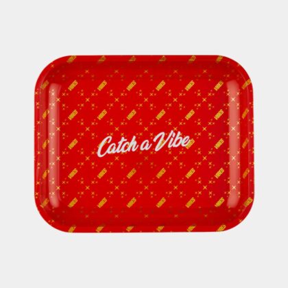 VIBES Catch A Vibe Rolling Tray in red