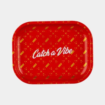 VIBES Catch A Vibe Rolling Tray in red