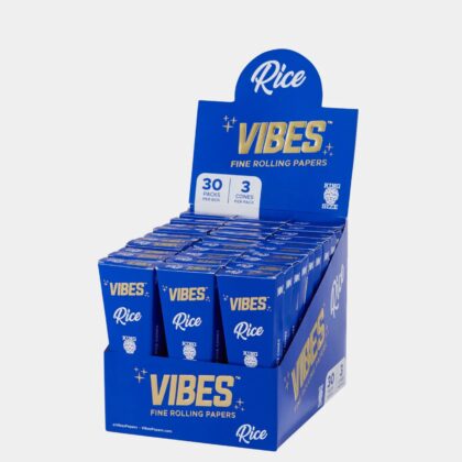 VIBES Cones Box - King Size - Rice - Single Pack