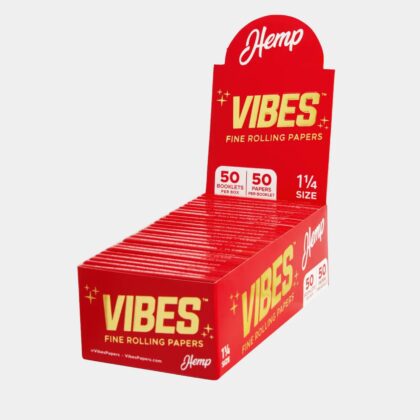 VIBES Papers Box - 1.25" - Hemp Rolling Papers
