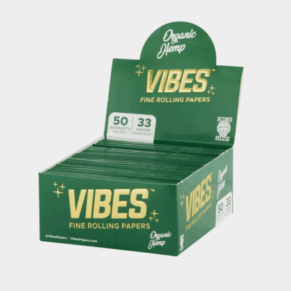 VIBES Papers Box - King Size Slim - Organic Hemp - Single Pack