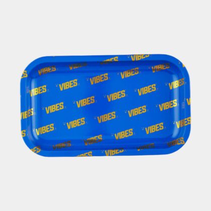 VIBES Signature Metal Rolling Tray in blue