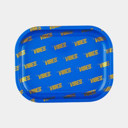 VIBES Signature Metal Rolling Tray in Blue