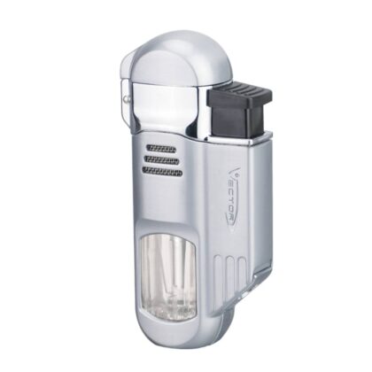 Vector Torpedo Quad Flame Lighter - Rose Gold Satin - Wind Resistant Jet Torch - Four Flames - Altitude-tested to 12