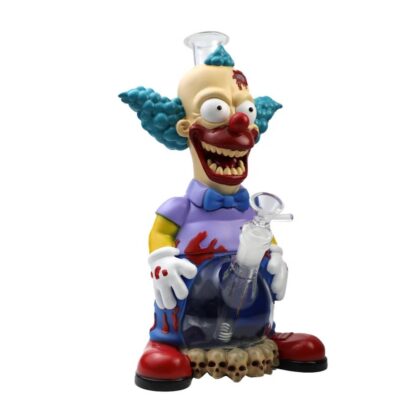 Krusty the Clown PVC Water Pipe - 11 inches tall with bowl and stem included