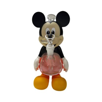 Mickey Mouse-themed water pipe with glass chamber