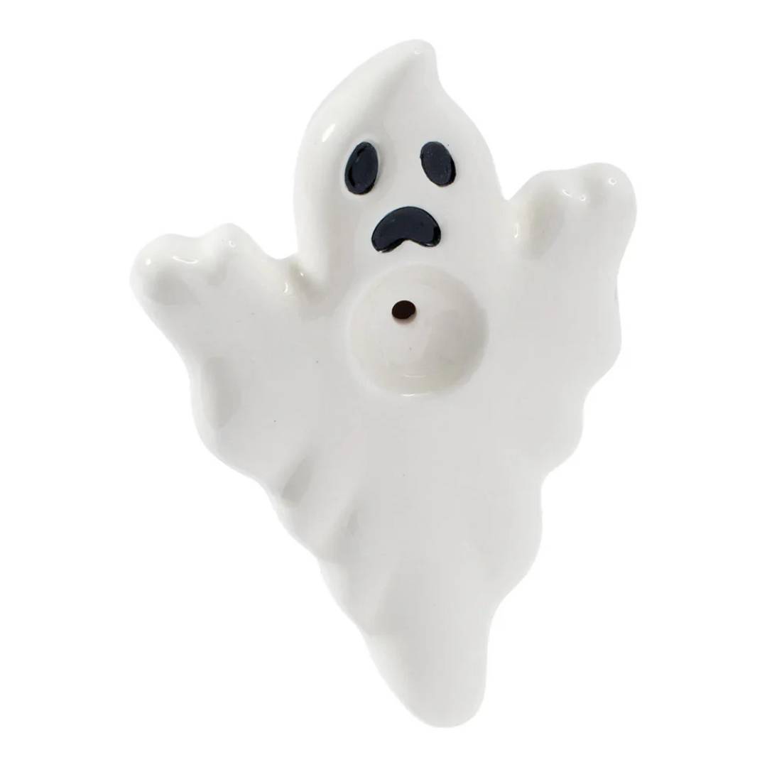 Wacky Bowlz 3.5" Ceramic Pipe - Ghost