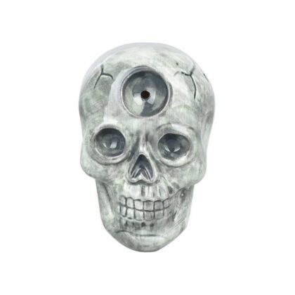 Wacky Bowlz Skull Ceramic Hand Pipe - 3.5-Inch