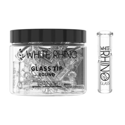 White Rhino 9MM Round Glass Tips