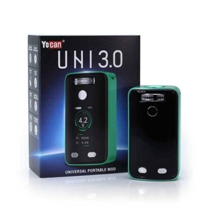 Yocan UNI 3.0 Box Mod in green with precision temp control and 650mAh battery