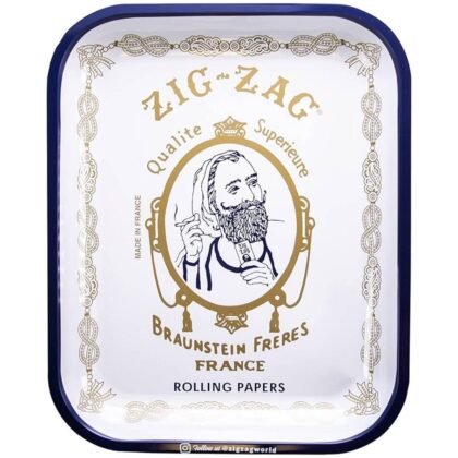 Zig Zag Classic White Large Rolling Tray