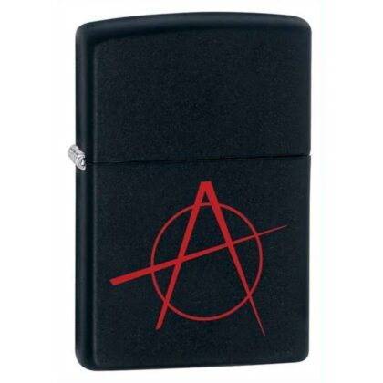 Zippo Lighters Anarchy - Black Matte Windproof Lighter
