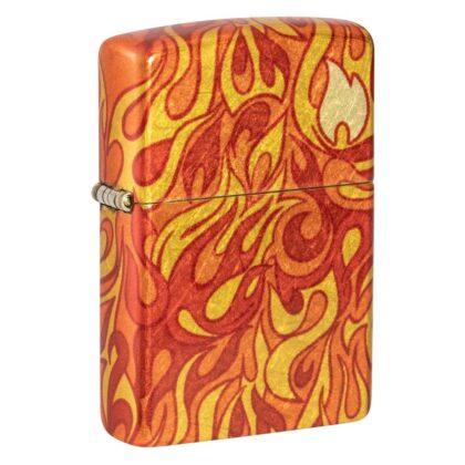 Zippo Fire Design 540 Tumbled Brass Windproof Lighter