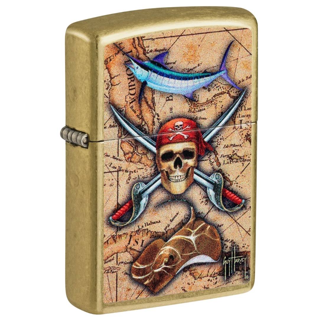 Zippo Guy Harvey Great White and Tiger Shark Lighter