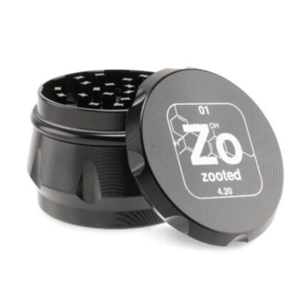 Zooted Premium 4 Piece Grinder 63mm in Black