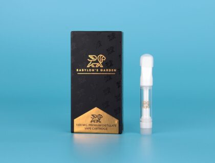 Babylons Garden 1g ceramic vape cartridge Babylons Garden 510 vape cartridge with box premium 1 gram vape cartridge ceramic Babylons Garden lion logo vape cartridge 1g distillate vape cartridge with child proof box